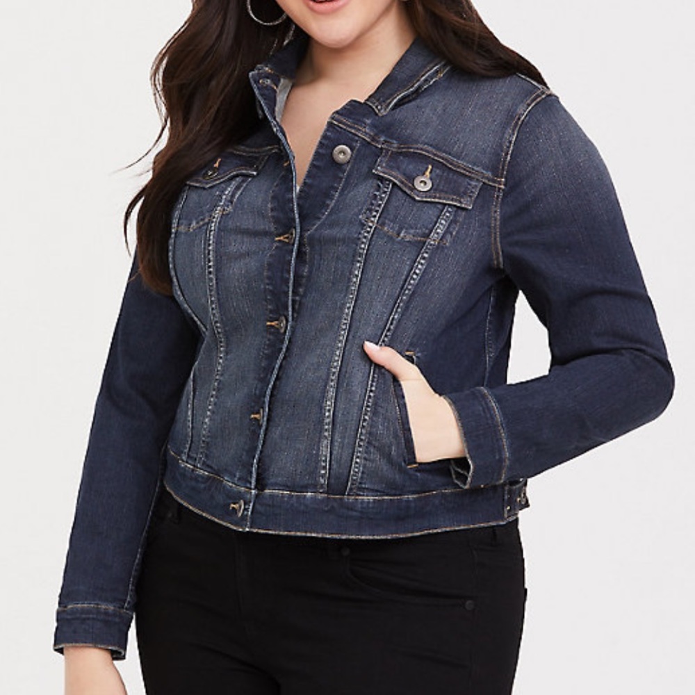 Torrid Blue Jean Jacket - Picture 3 of 8